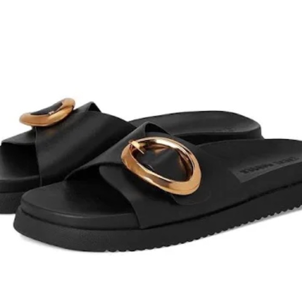 Steve Madden Mandie Black Sandals Size 9